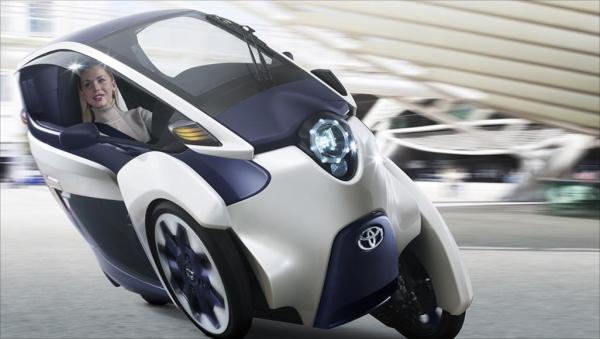 The i-Road futuristic electric car