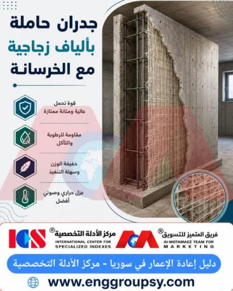 جدران الحماية الأرضية بشبكات التسليح الأفقية الإضافية 