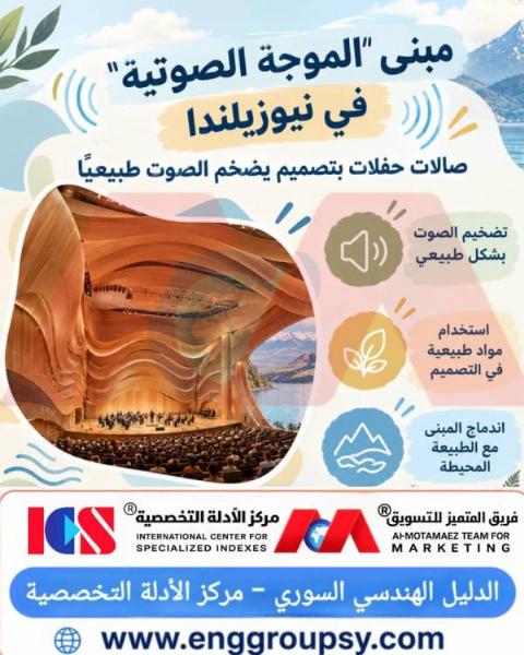 مبنى الموجة الصوتية في نيوزيلندا صالات حفلات بتصميم يضخم الصوت طبيعياً