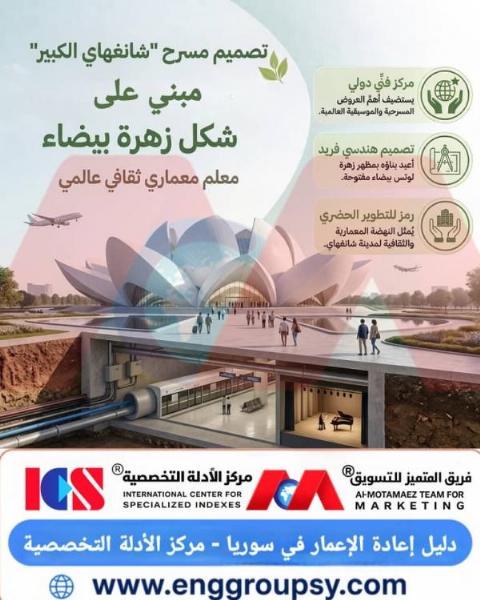 كيف يجسد تصميم مسرح شانغهاي الكبير فلسفة العمارة العضوية كتحفة فنية عالمية على شكل زهرة بيضاء؟