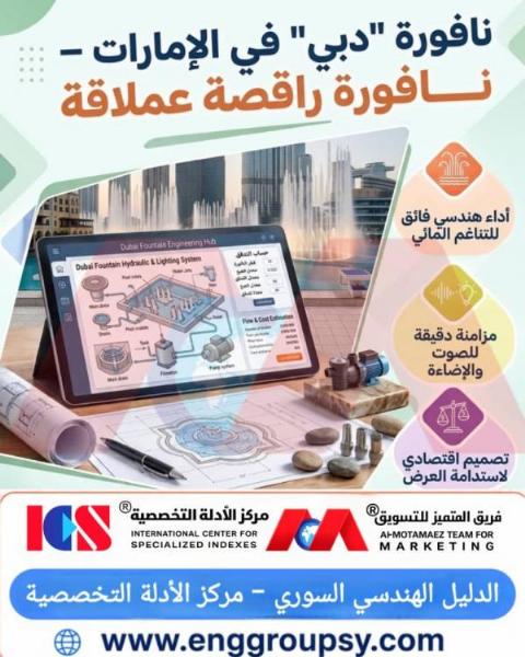 كيف تعمل نافورة دبي الراقصة هيدروليكياً؟
