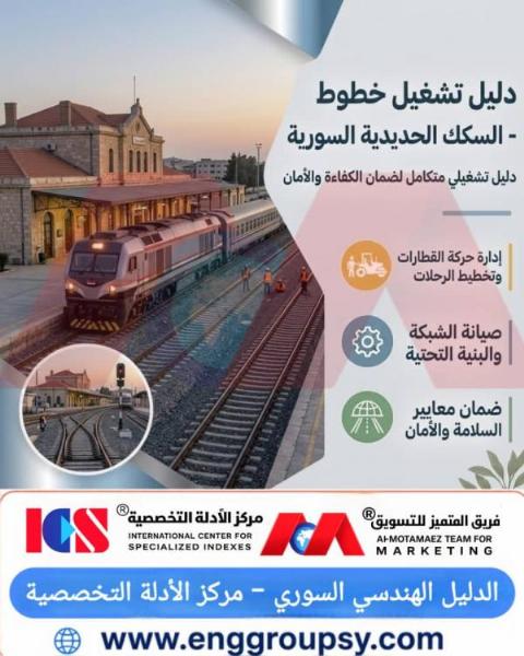 How does the Syrian railway operations manual contribute to ensuring operational efficiency and the highest safety standards for the network?